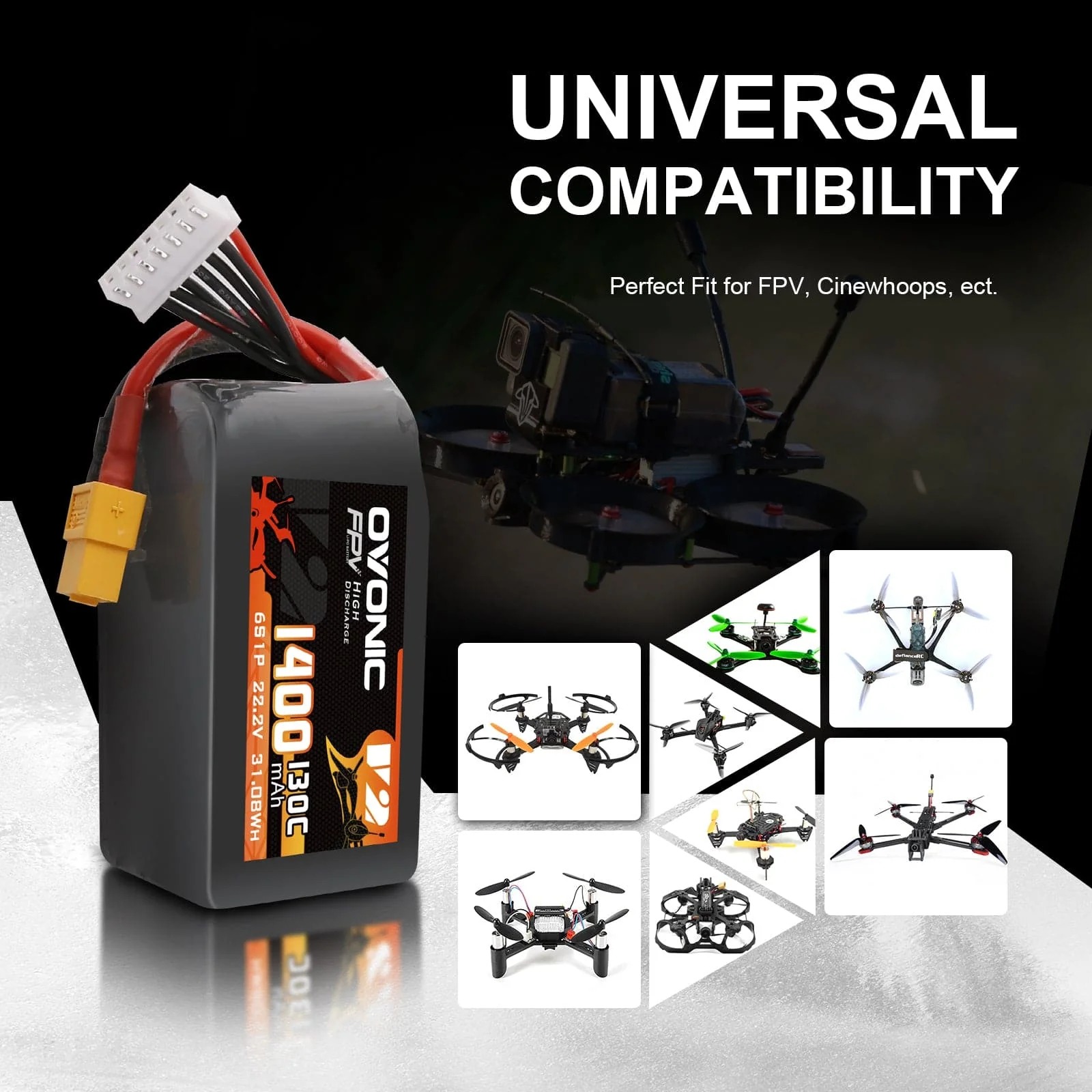 Pack de batteries LiPo Ovonic  - Drone Battery Bag avis et prix
