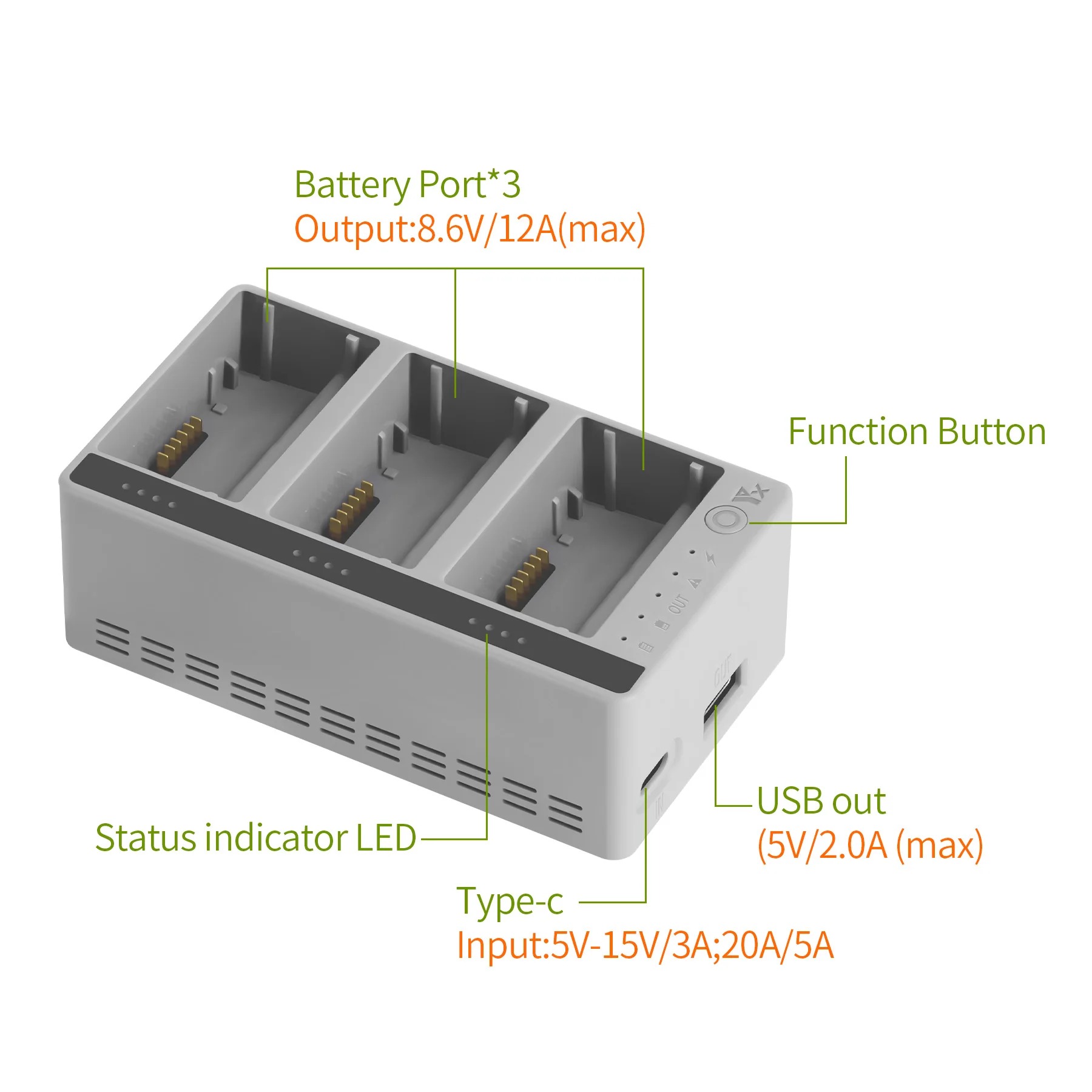 Chargeur intelligent trois voi - Drone Battery Smart avis et prix