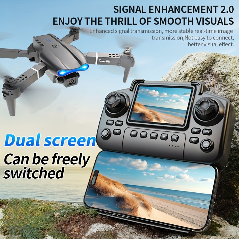 Nouveau drone pliable E99 PRO  - Drone Battery Case avis et prix