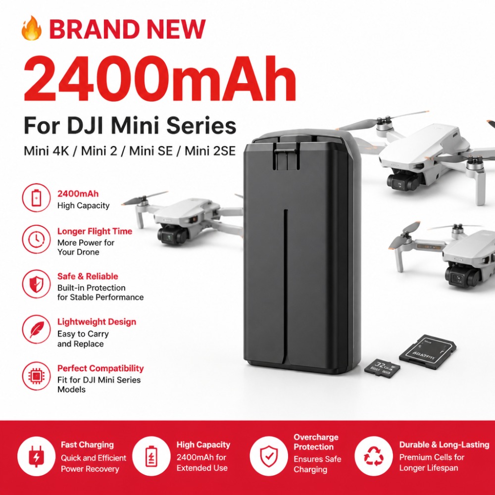 Batterie 2400mAh pour DJI Mini - Drone Battery Smart avis et prix